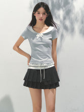 Lace Bow Retro T-shirt - CHINASQUAD