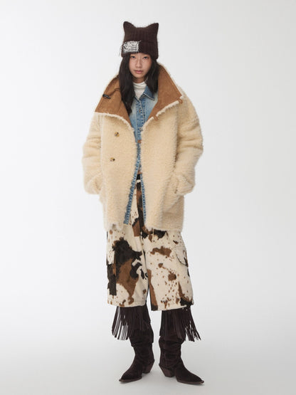 Patchwork Utility Culotte Shorts