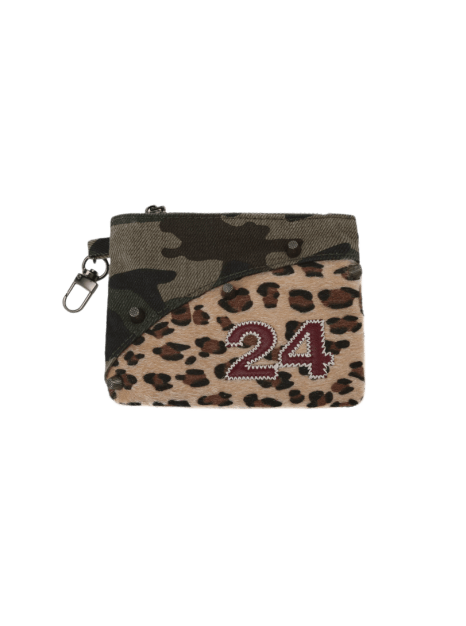 Camo Studded Grunge Card Holder