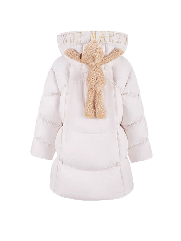 Lightweight Hooded Mid-Length Down Coat