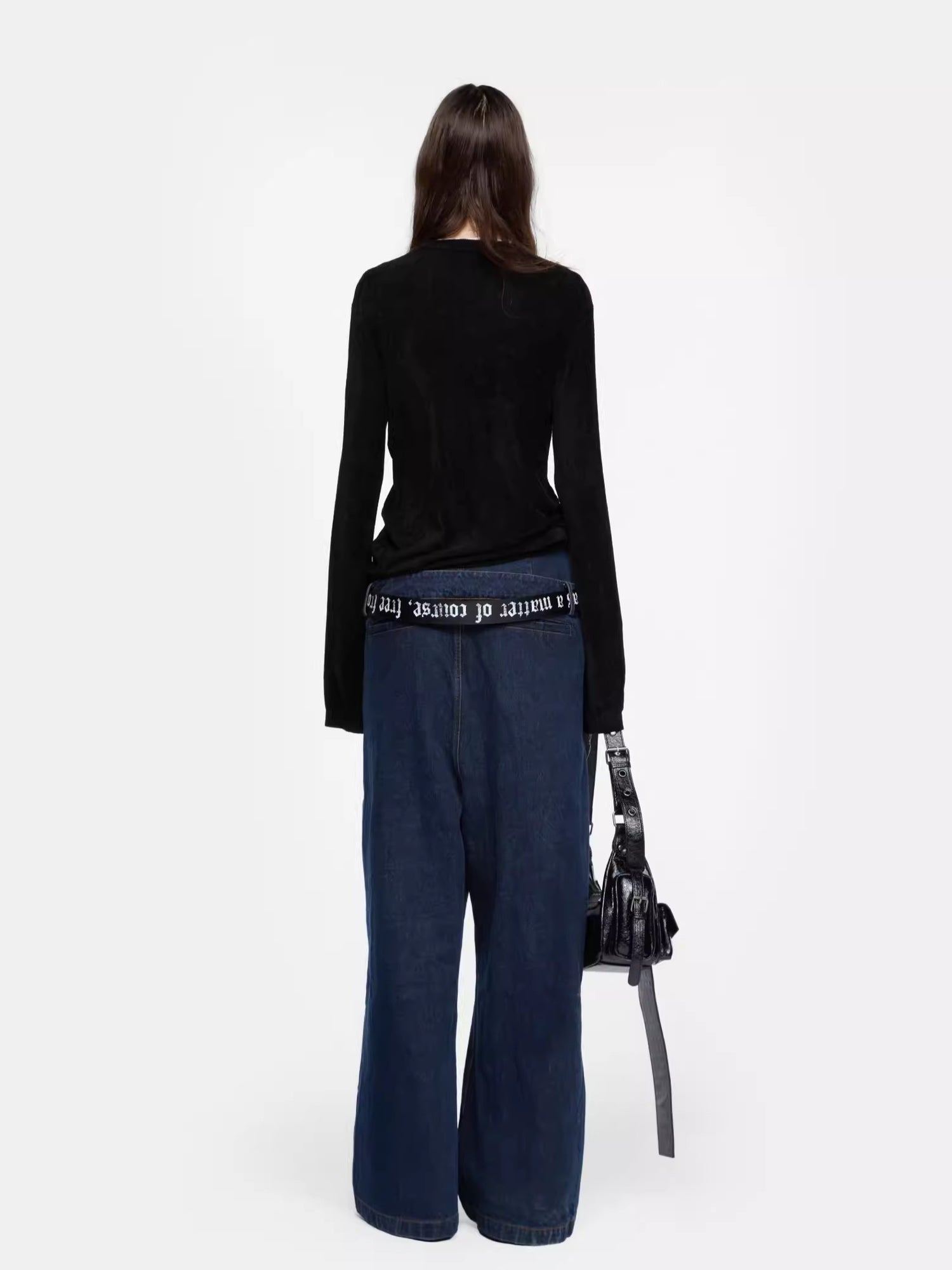 Graphic Knit Long-Sleeve Crewneck