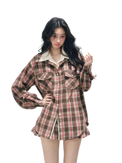 Coffeehouse Vintage Plaid Set