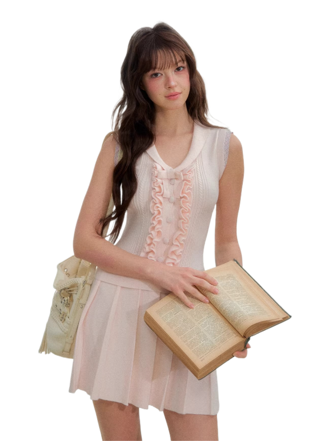 Blush Sakura Preppy Knit Dress