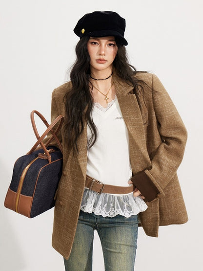 Vintage Wool-Blend Blazer