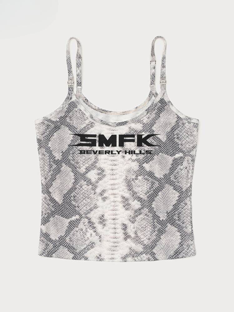 Sleeveless Outer - wear Lettered Sports Top