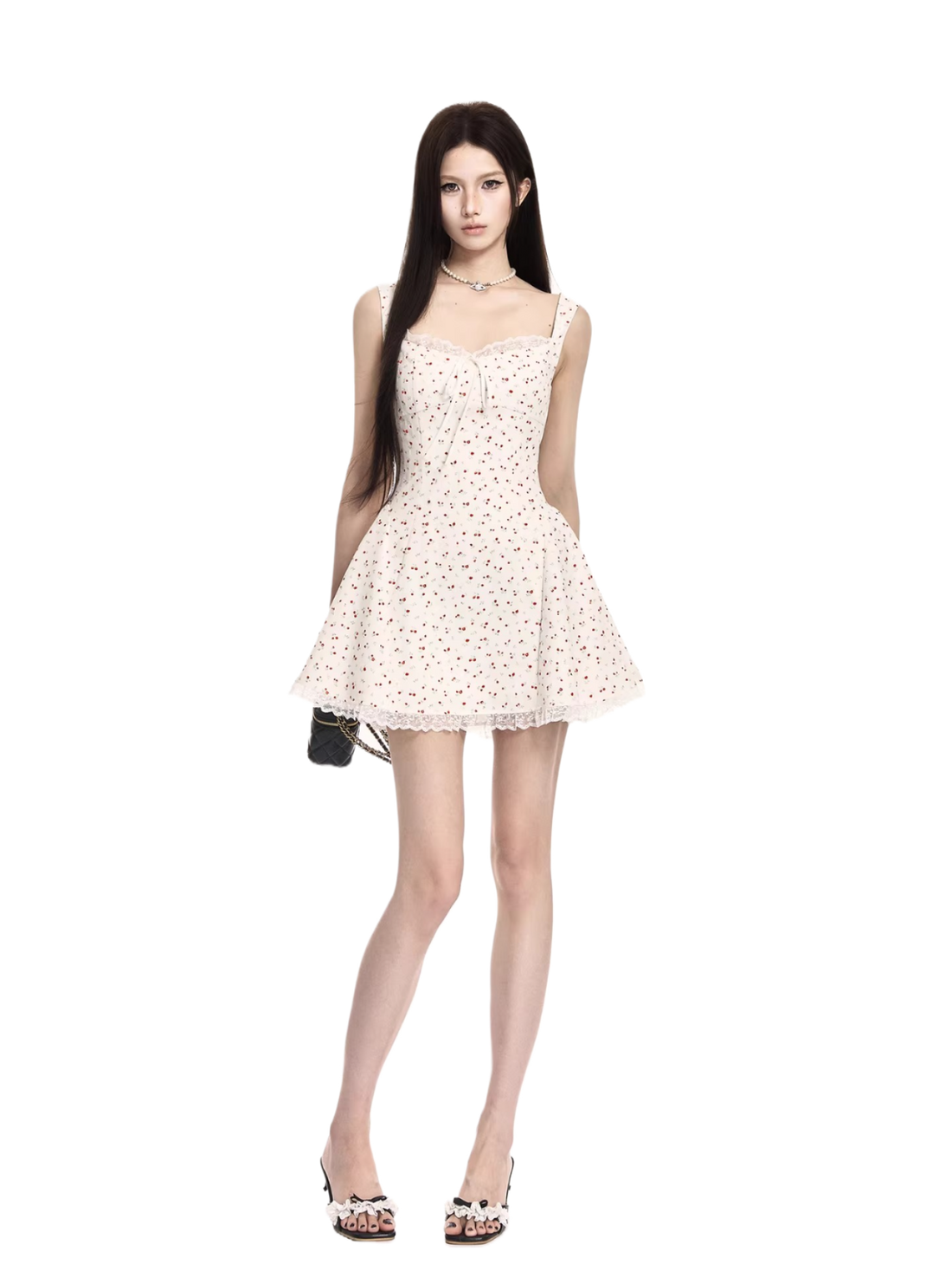 Daylight Rose Floral Cinched Mini Dress