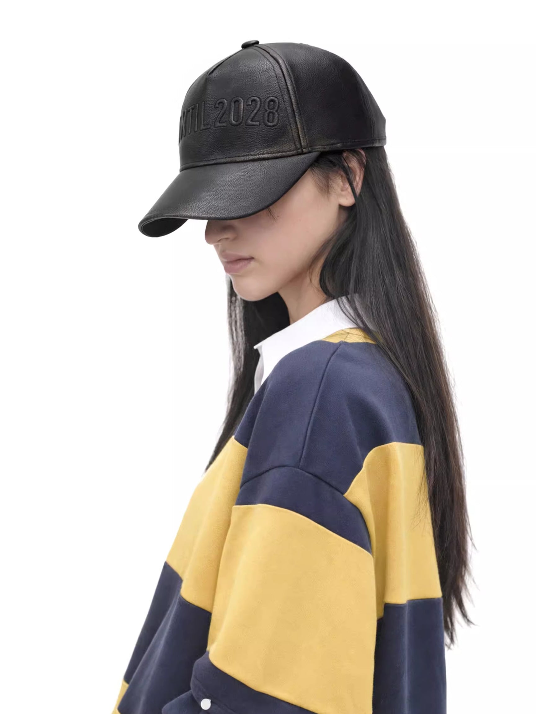 Hand-Dyed Punk Leather Cap