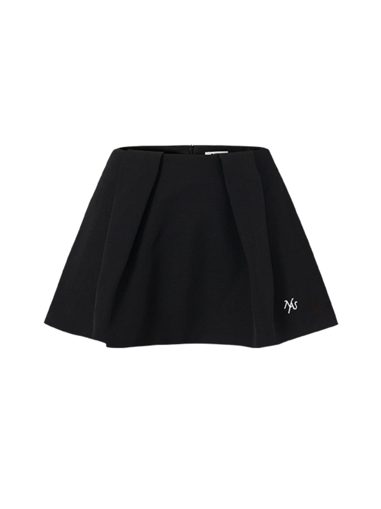 A-Line Short Pleated Skirt