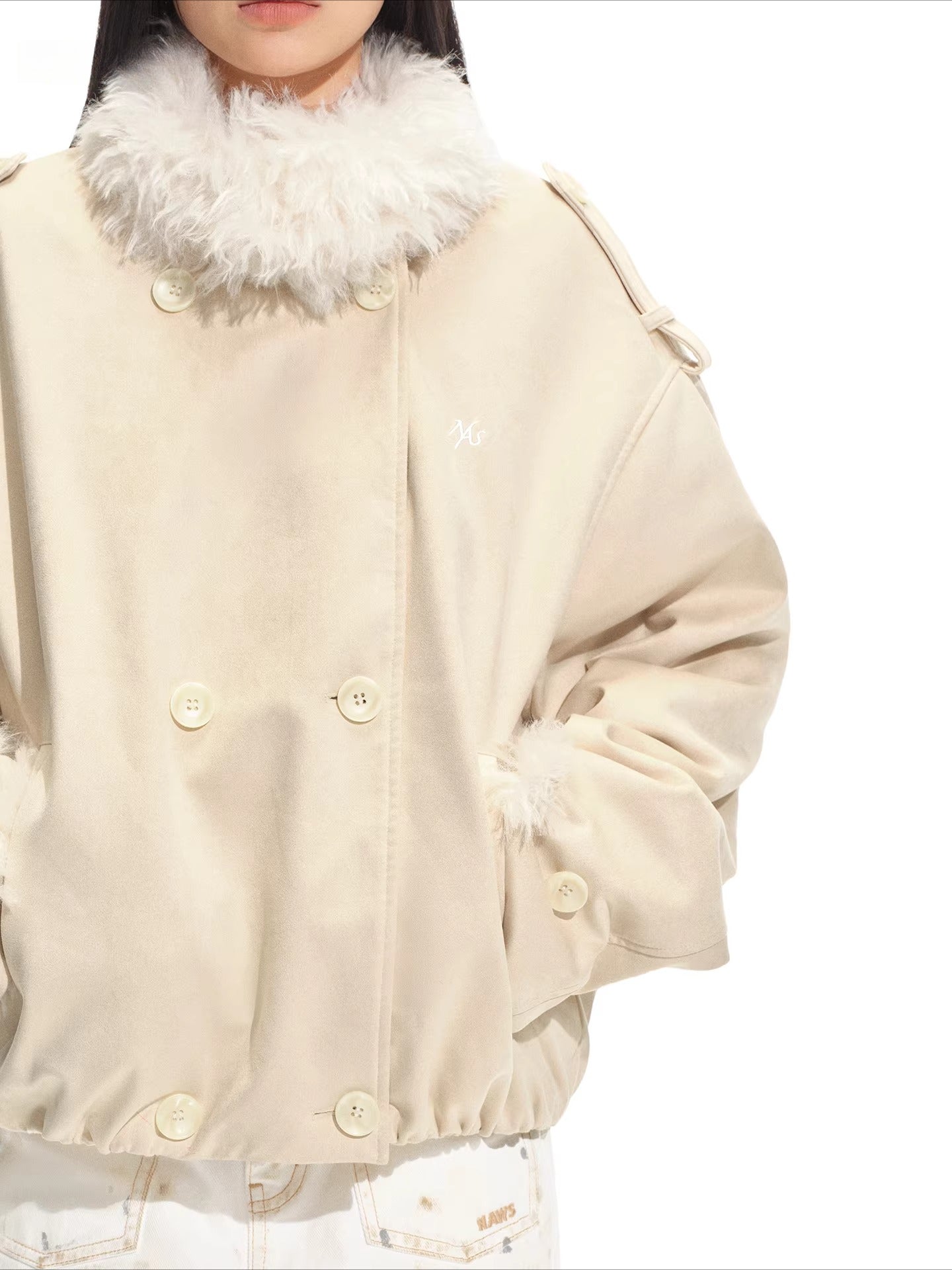 Faux Shearling Suede Jacket