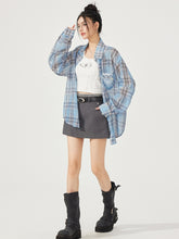 Heart Checkered Sun-protective Shirt - CHINASQUAD
