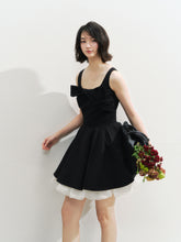 Black Retro Tiered Skirt - CHINASQUAD