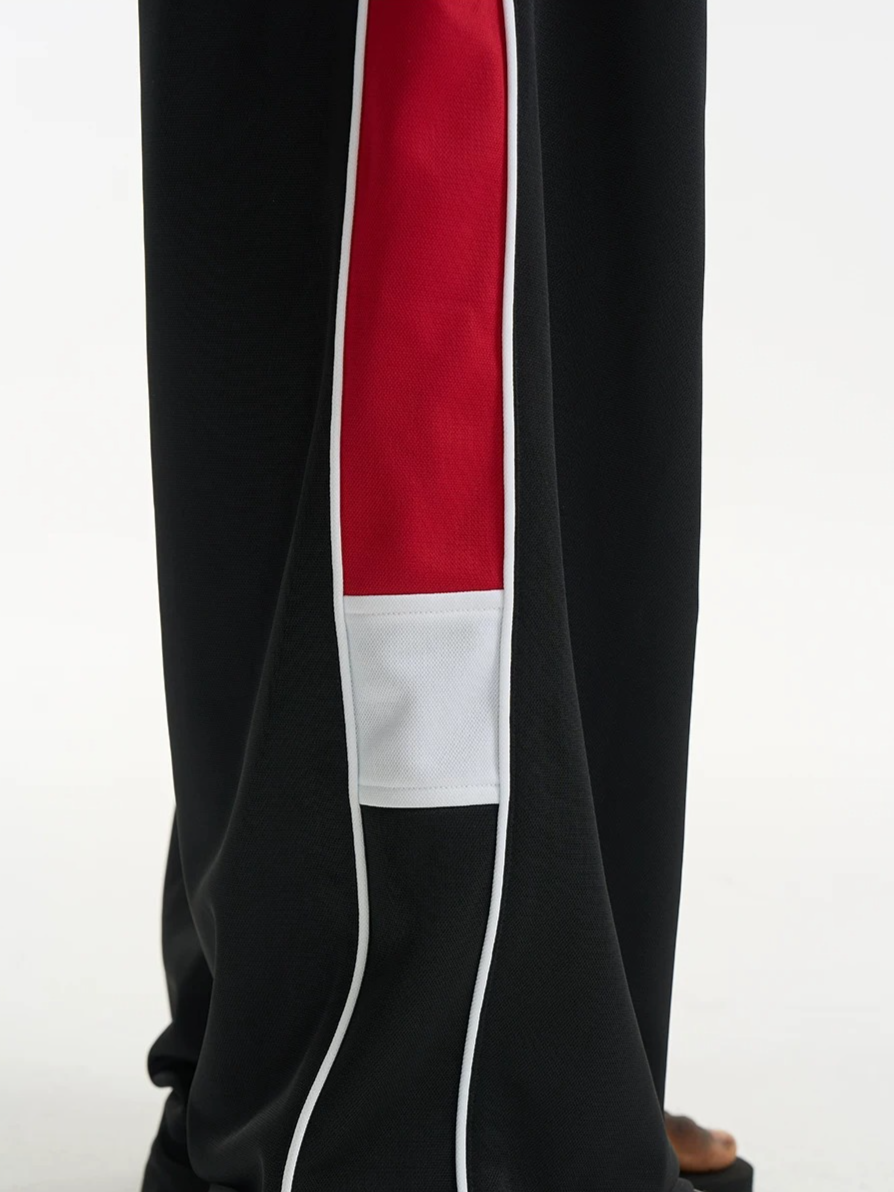 Sport Print Panel Track Pants