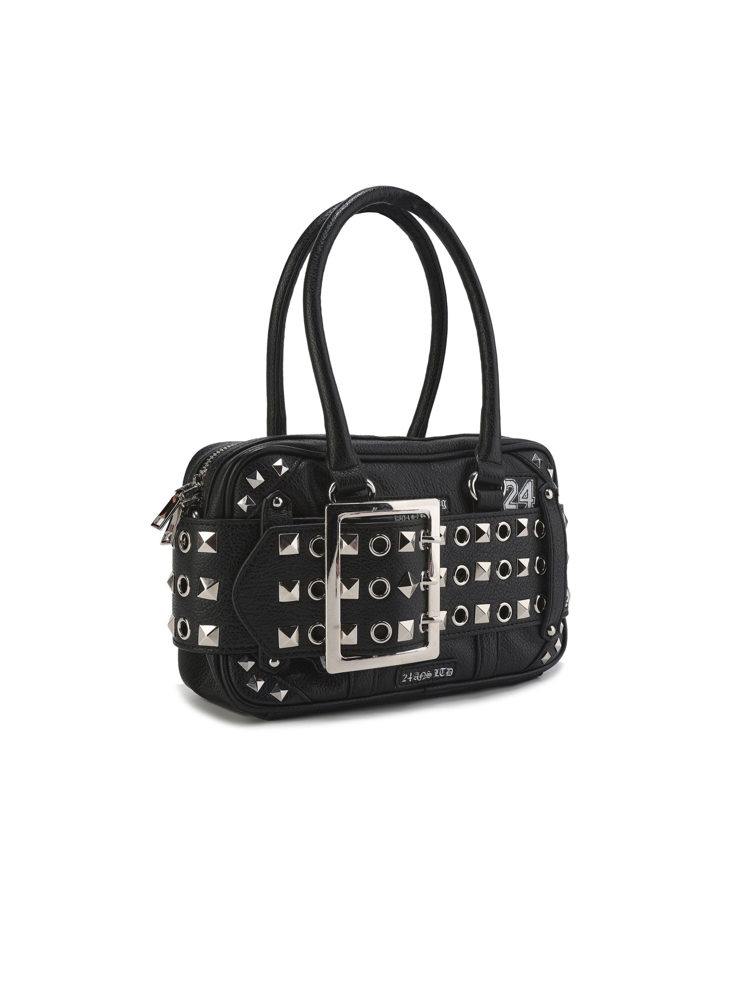 Punk Studded Embroidered Tote Bag