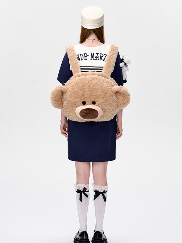 Oversized Doll Plush Backpack