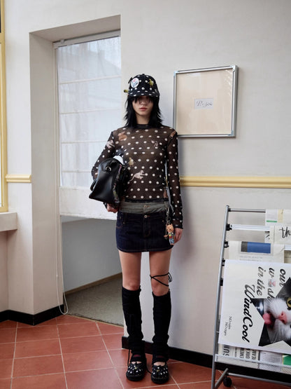 Knitted Cross-Strap Leg Warmers