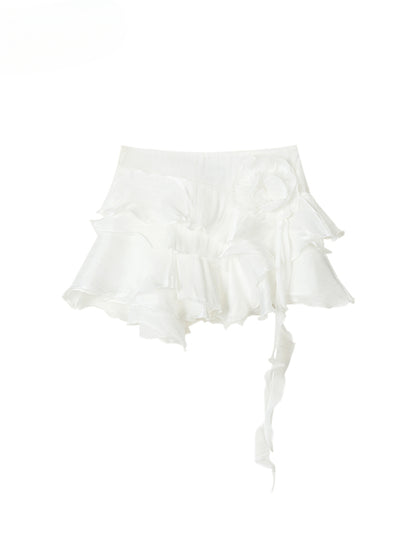 Ribbon-Strap Cake Top &amp; Skirt Set