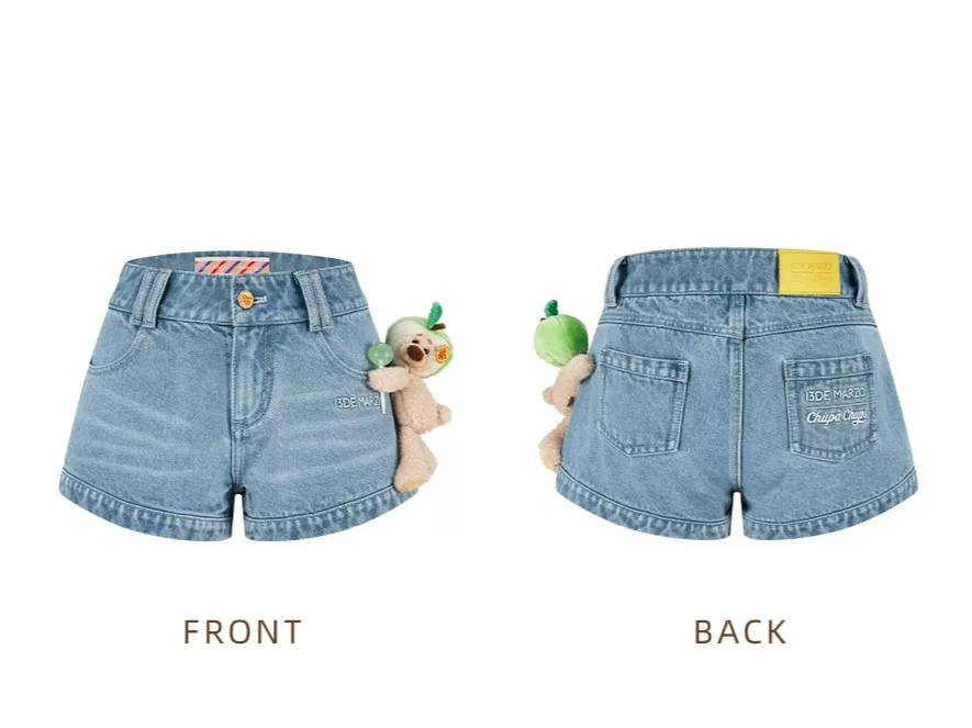 Lollipop V-Waist Slim-Fit Shorts