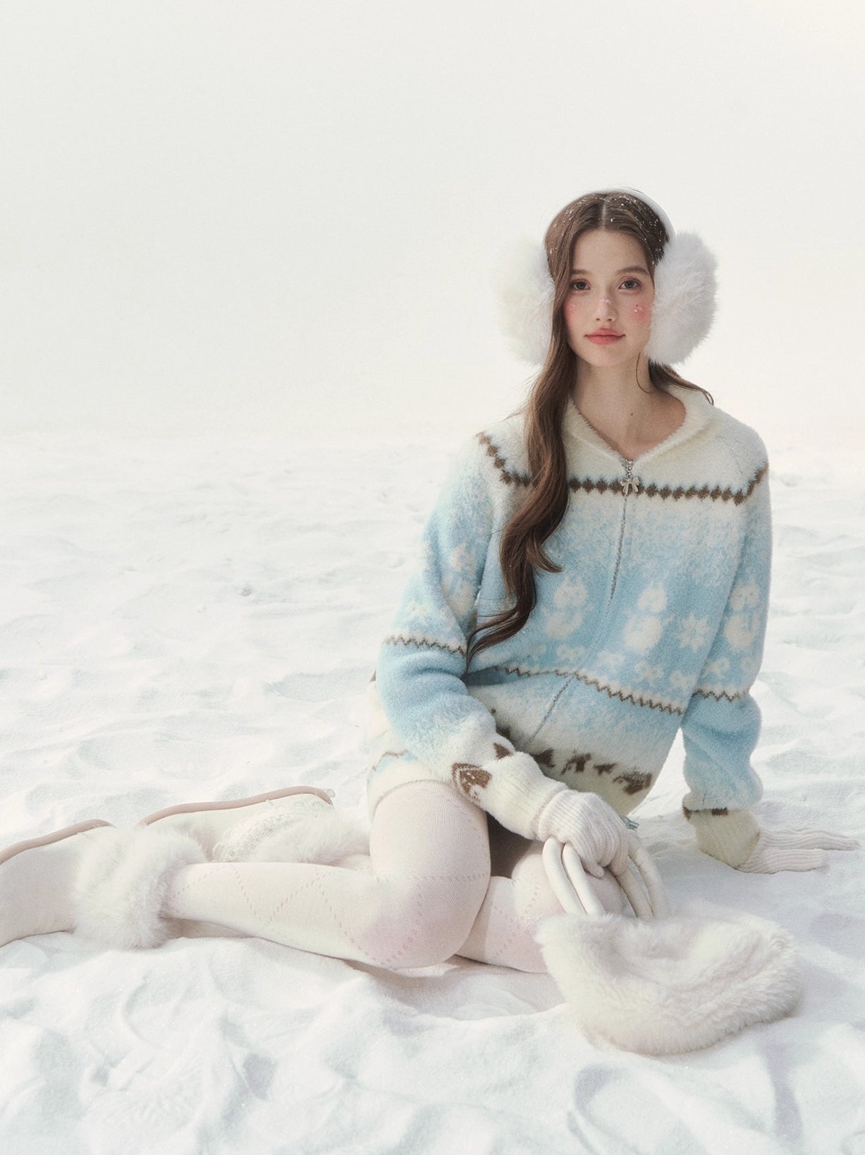 Snow Cabin Knit Sweater &amp; Skirt Set