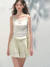 Fake Three-piece Lace Shell Logo Camisole T-shirt - CHINASQUAD