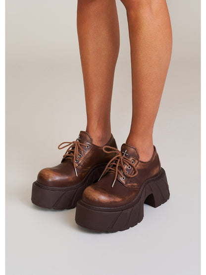 Future Mirage Leather High Heel Derby Snow Mountain - CHINASQUAD