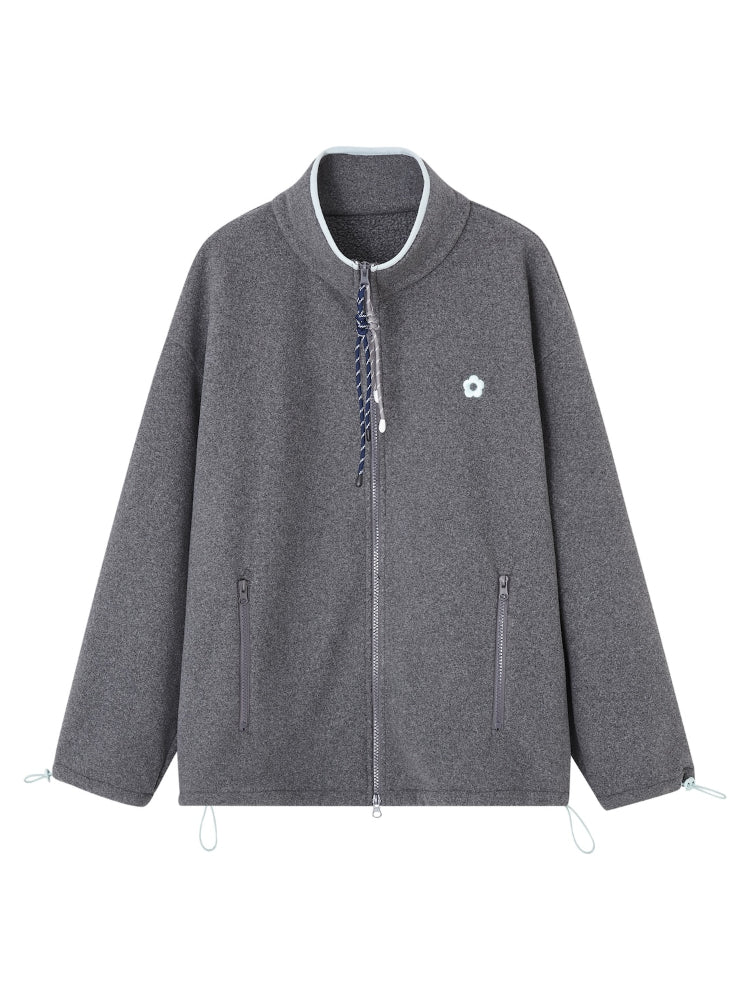 High-Neck Fleece Jacket