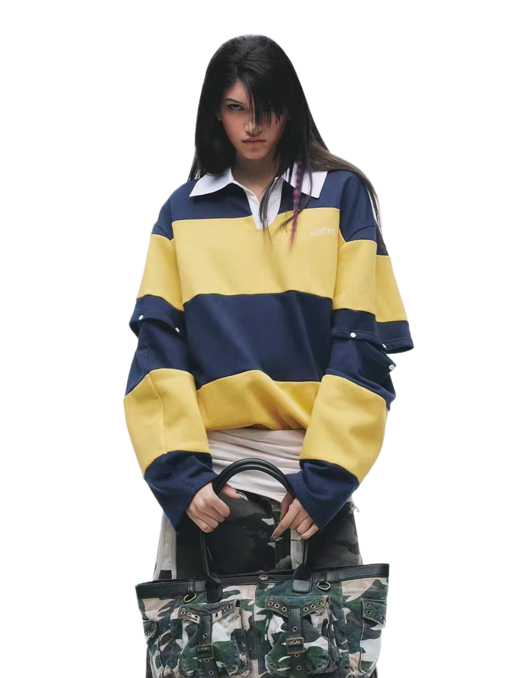 Detachable Patchwork Oversized T-Shirt