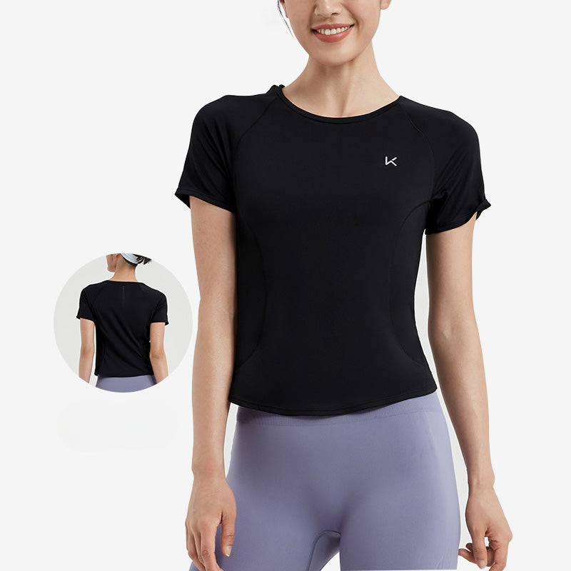 Moisture-wicking Breathable Loose-fit Running Yoga T-shirt