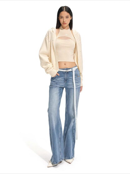 Olympia Halter Neck Fitted Knit Tank Top