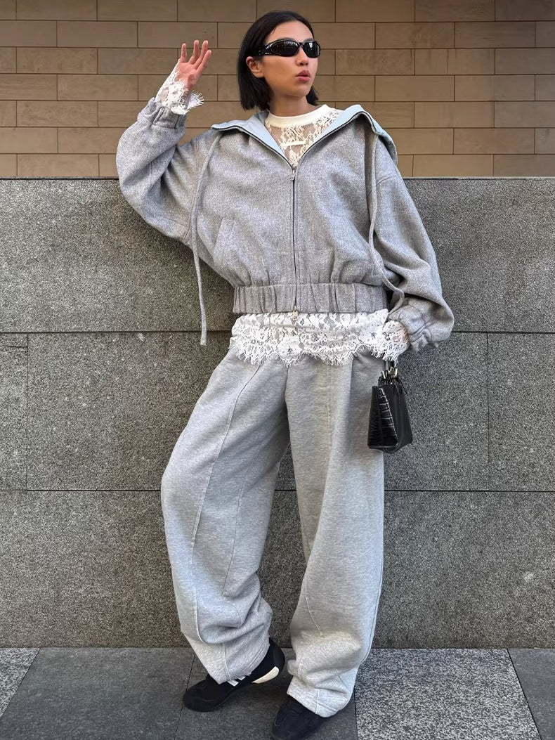 Wool-Blend Hooded Varsity Jacket