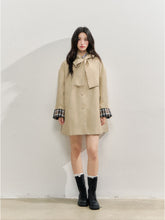 Khaki Bow Trench Coat - CHINASQUAD