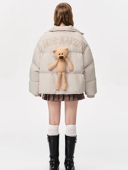 Plush Doll Puffer Down Jacket