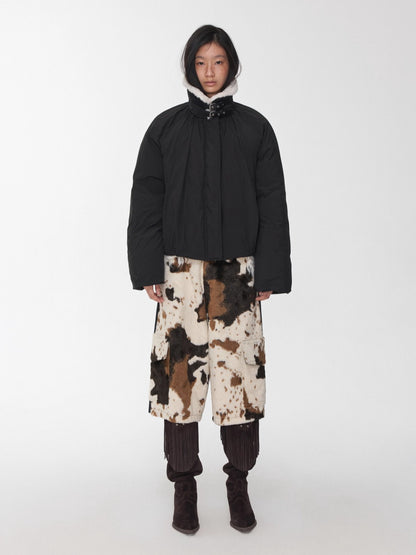 Patchwork Utility Culotte Shorts