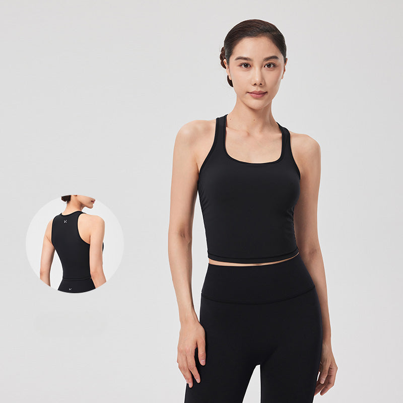 Yoga Tank with Integrated Cups