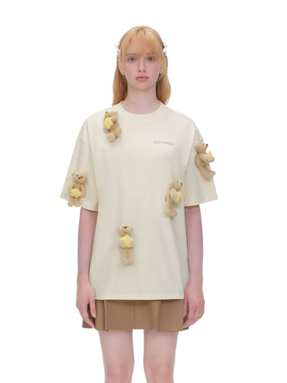 Lumi Star Bear Embellished T-shirt