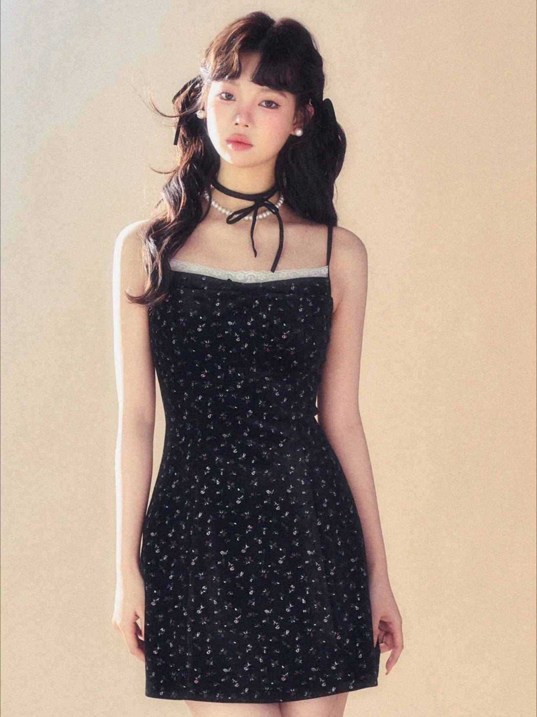 Lace Spaghetti Strap Dress - CHINASQUAD