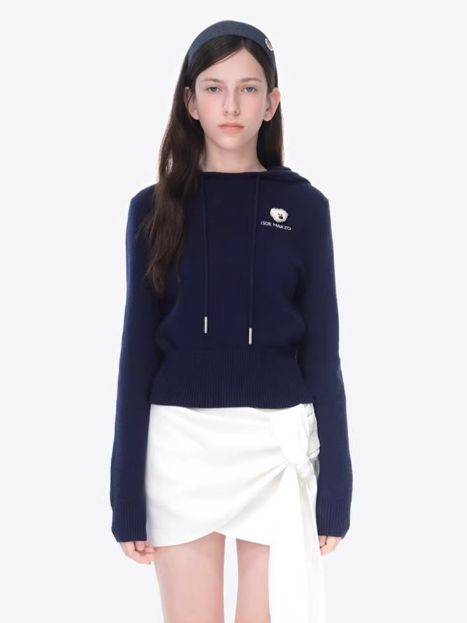 Fitted Cropped Knit Sweater