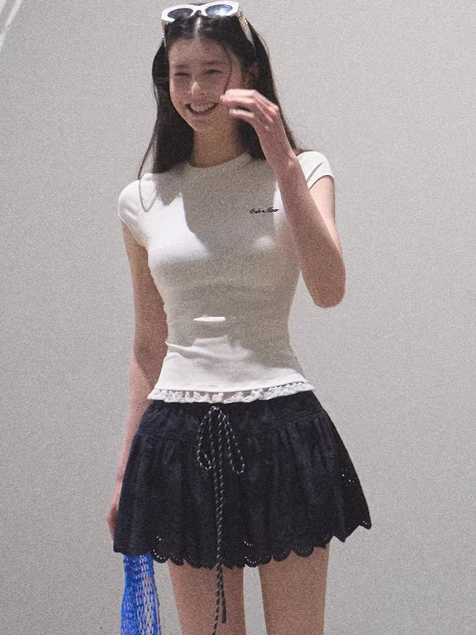 Lace-Soft Antibacterial Slim-Fit T-Shirt