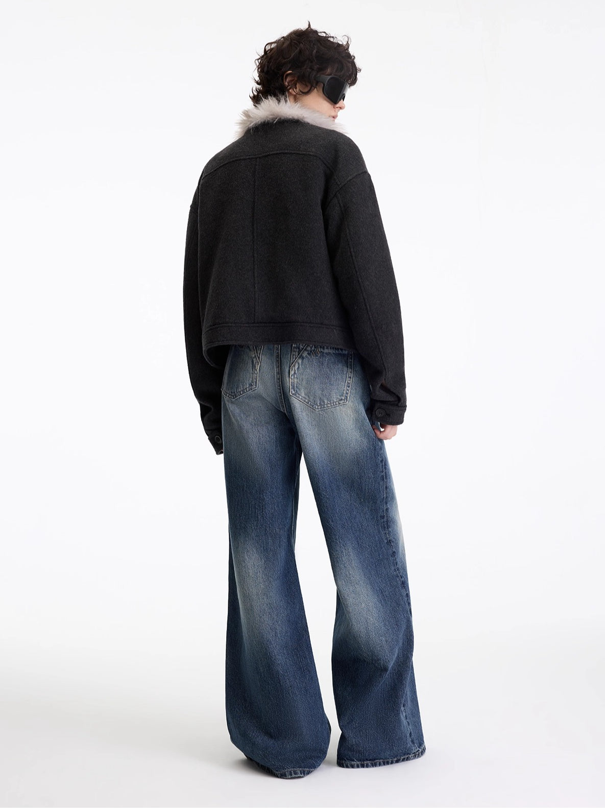 Wool-Blend Quilted Plush Jacket