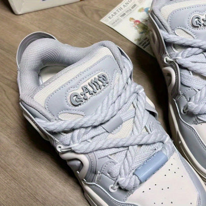 Sky Grey Chunky Casual Sneakers