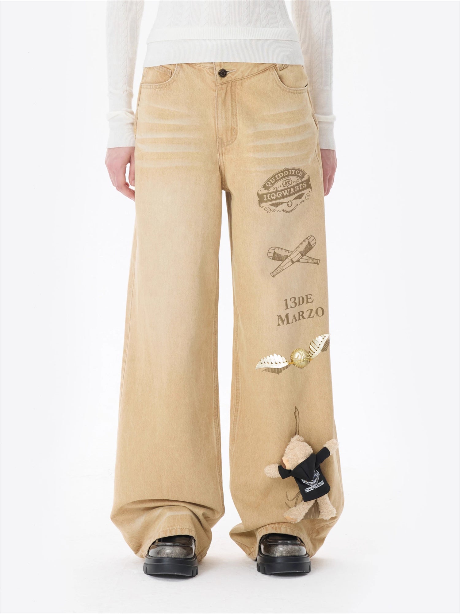Quidditch Printed Straght-Leg Jeans