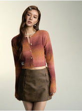 Gradient Knitted Cardigan - CHINASQUAD