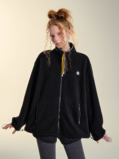 High-Neck Fleece Jacket