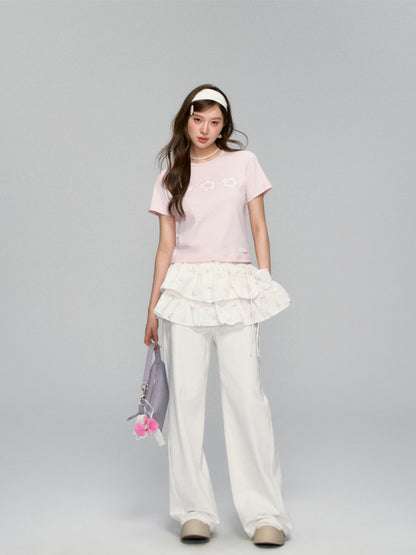 White Scimitar Shaped Slimming Jeans
