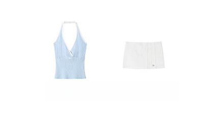 Lyocell Linen H-Line Mini Skirt