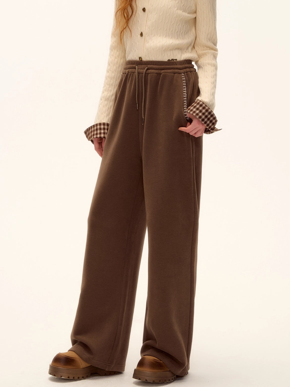 Embroidered Horse Beaded Zip-up Hoodie &amp; Pants Set