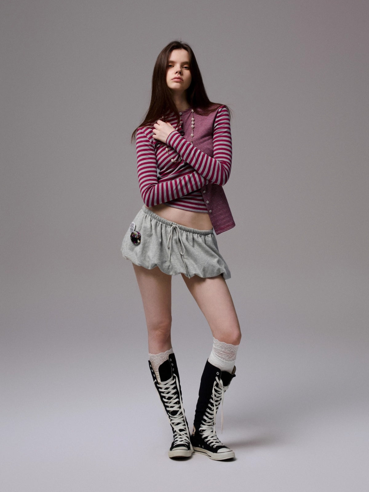 Reversible Striped Cardigan &amp; Pants Set