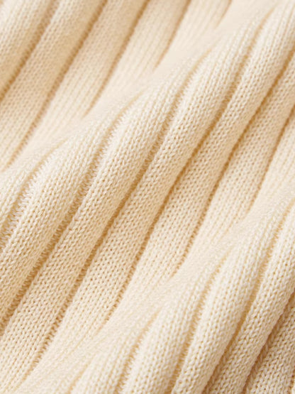 Olympia Long-Sleeve Fitted Knit Crewneck