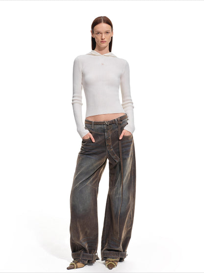 Dawn Hooded Wool Knit Turtleneck