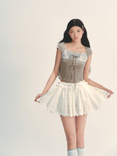 Lace Trim Short Sleeve T-shirt - CHINASQUAD