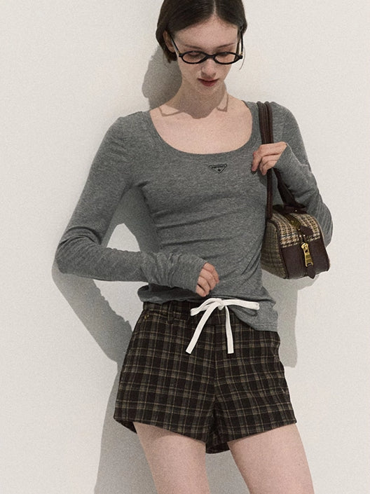 Wool Slim-Fit Long-Sleeve Base Knit T-Shirt